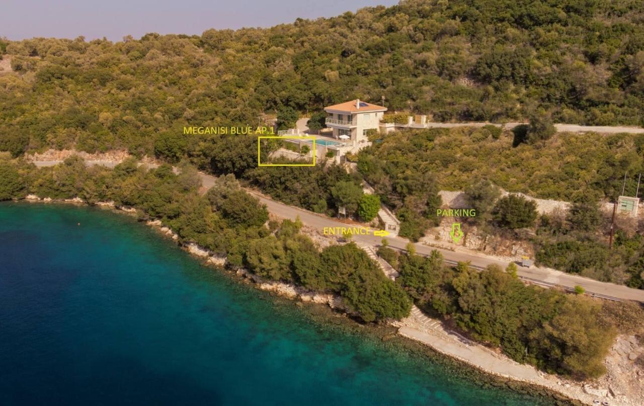 Meganisi Blue Apartment Spartokhórion Esterno foto